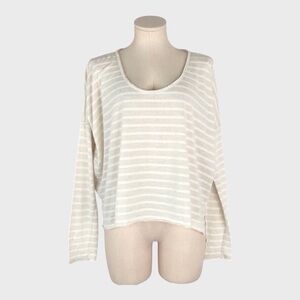 Free People Beach Striped Boxy Top